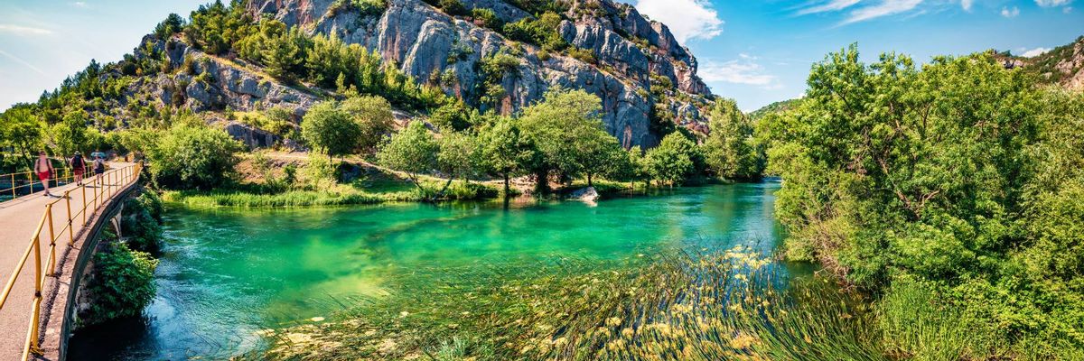 A captivating backdrop of central Krka National Park