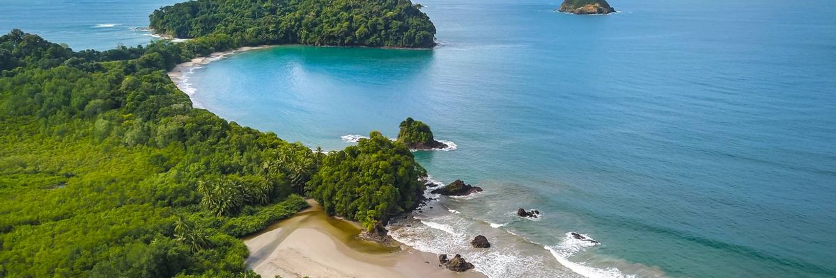 A beautiful view from within central Manuel Antonio
