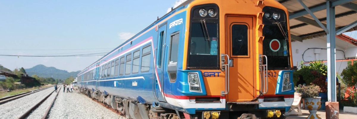 Thai Railway bringing passengers to their travel destination