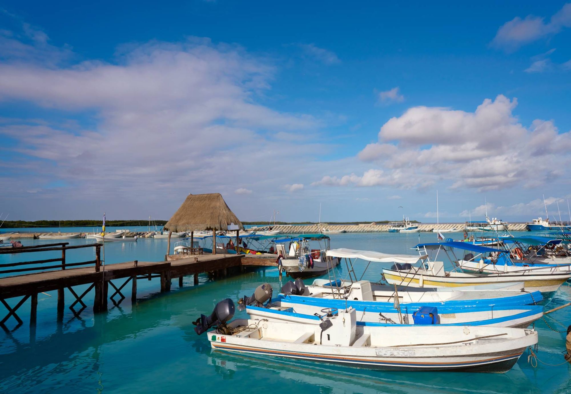 Puerto de Chiquila станция в пределах Chiquila, Mexico