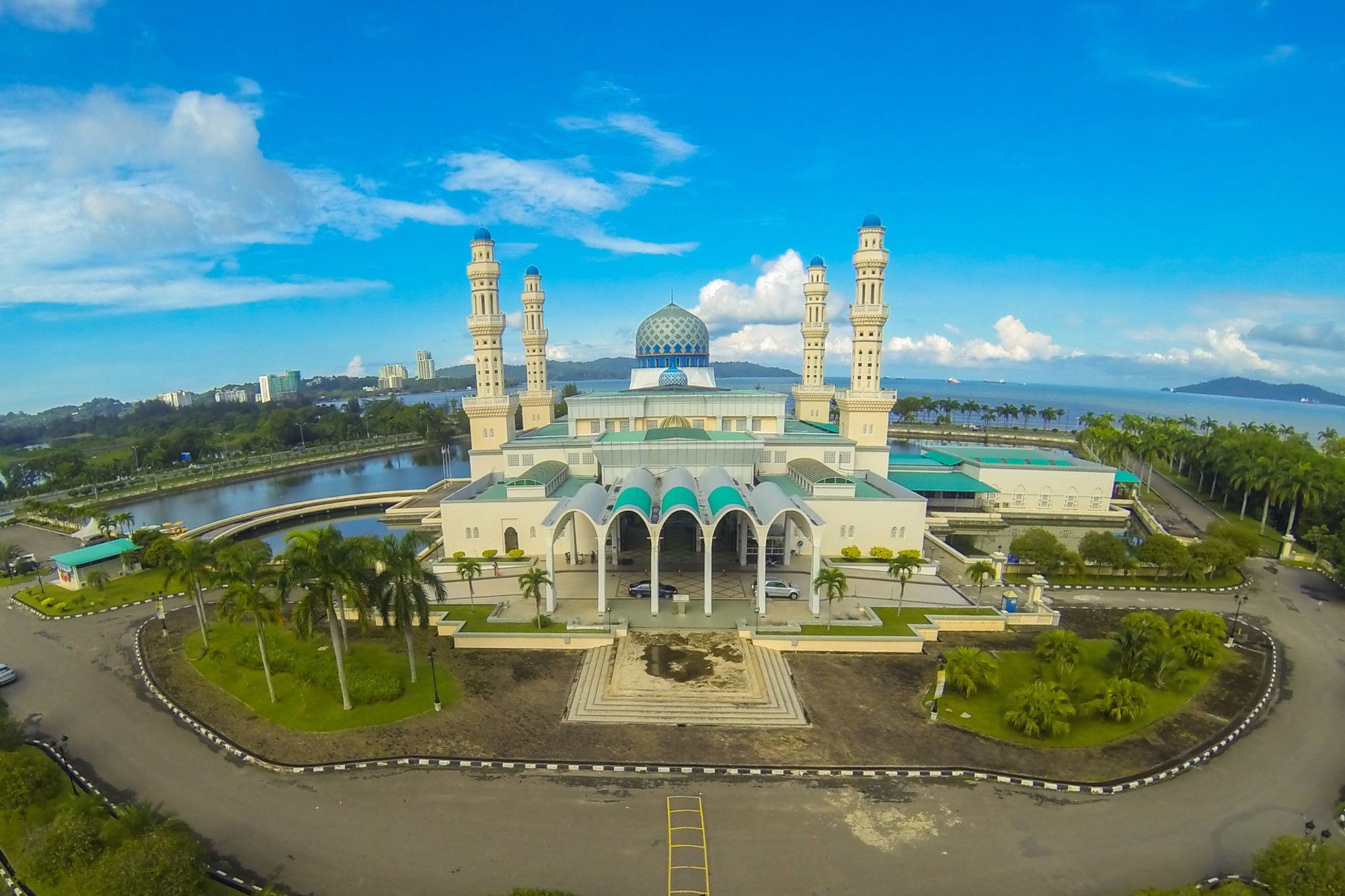 A captivating backdrop of central Kota Kinabalu