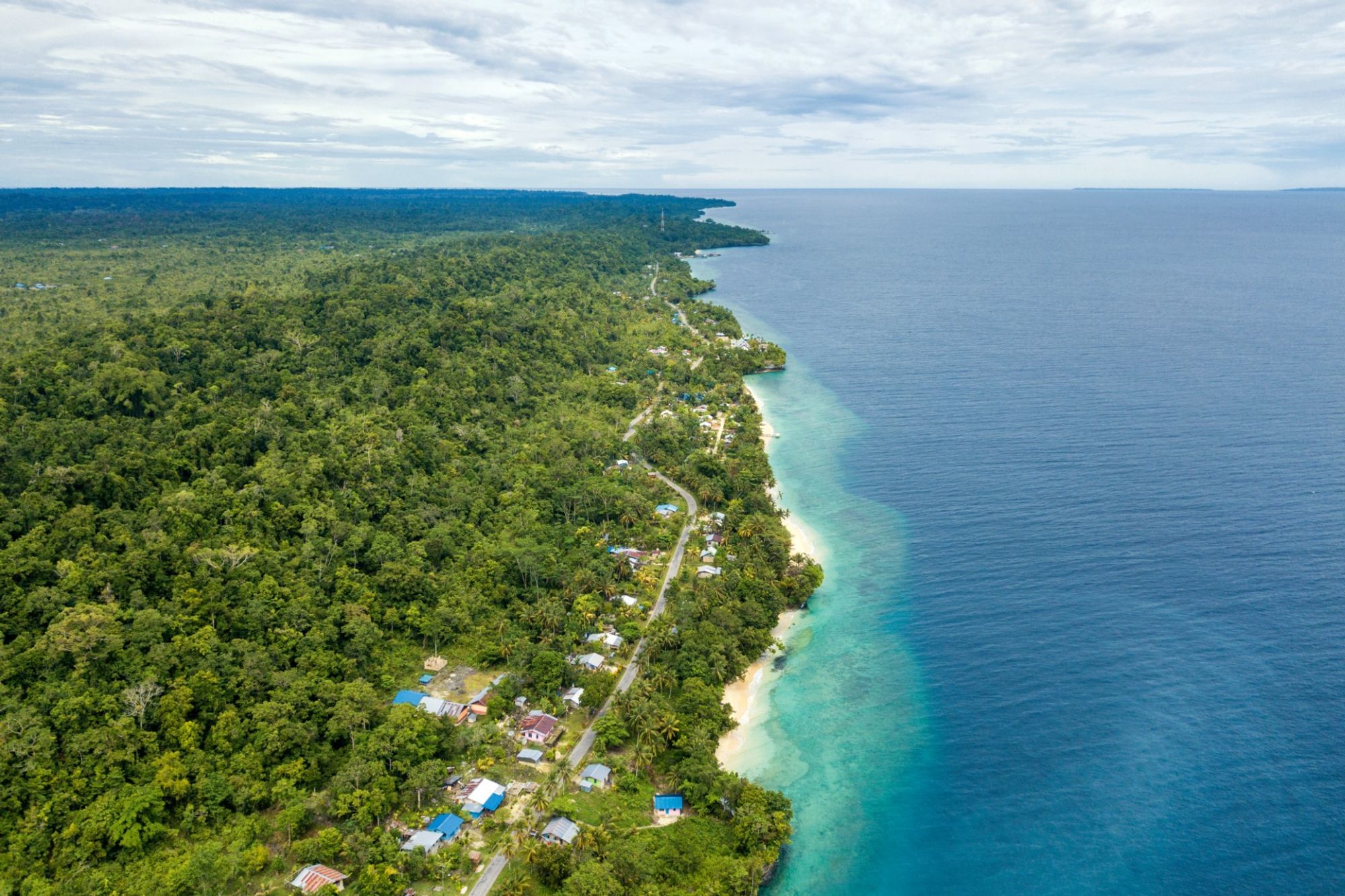 A captivating backdrop of central Biak