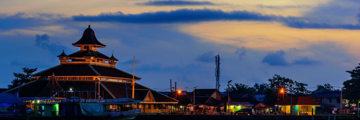 A captivating backdrop of central Pontianak