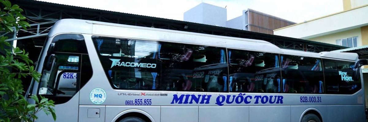 Minh Quoc Fahrgäste werden an ihr Ziel gebracht