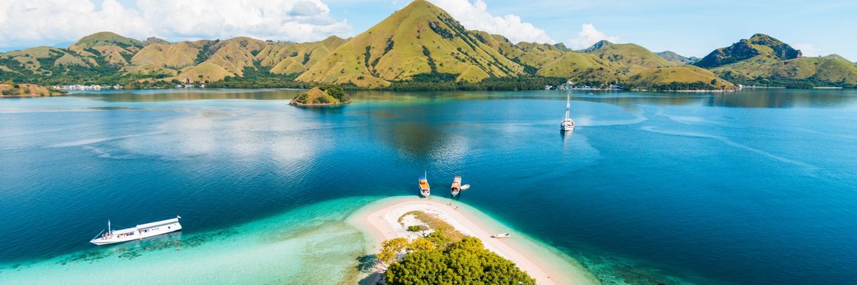 Eine bezaubernde Szenerie vom Zentrum aus Labuan Bajo