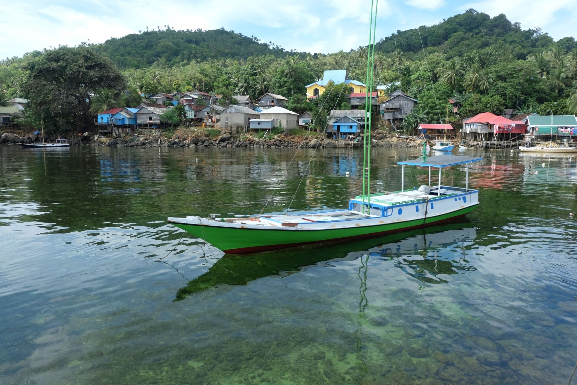 A captivating backdrop of central Kotabaru Regency