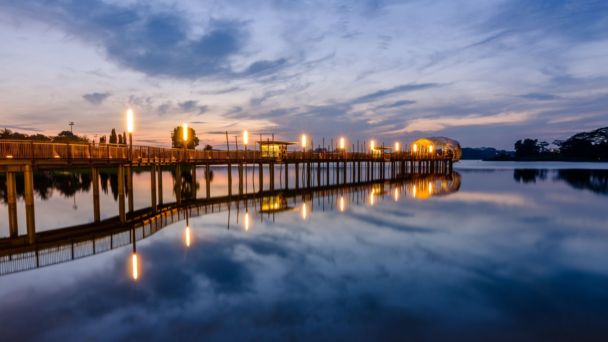 A captivating backdrop of central Seletar