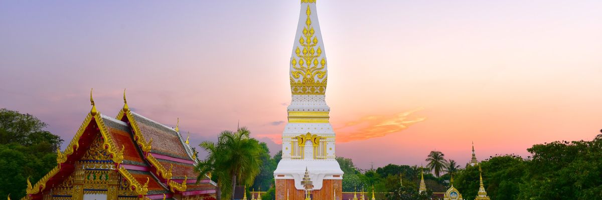 Eine schöne Aussicht vom Zentrum aus Nakhon Phanom