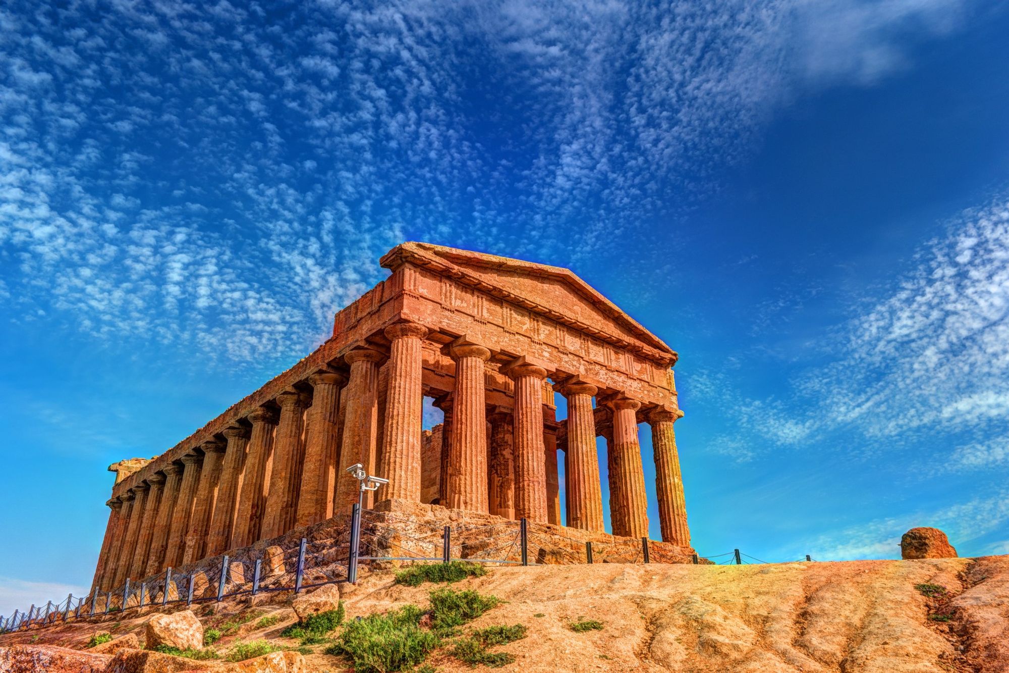 Eine bezaubernde Szenerie vom Zentrum aus Agrigento