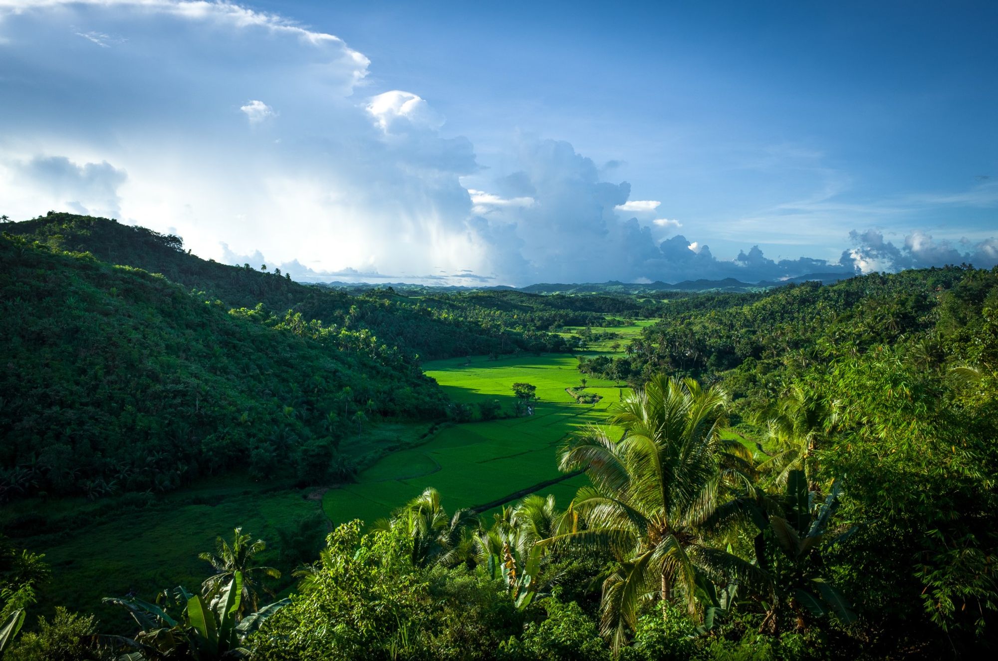 A captivating backdrop of central San Jose de Buenavista, Panay Island