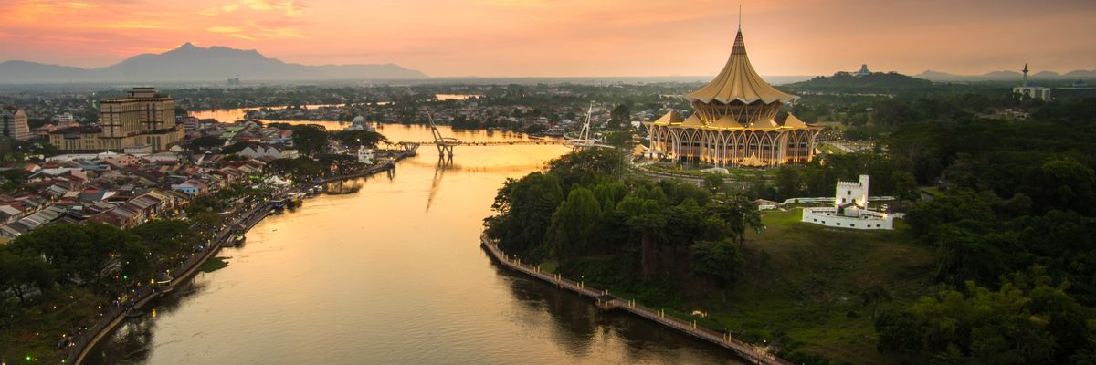 A beautiful view from within central Kuching-mobile