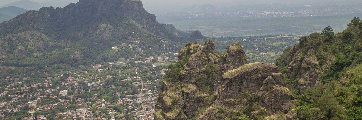 A beautiful view from within central Tepoztlan