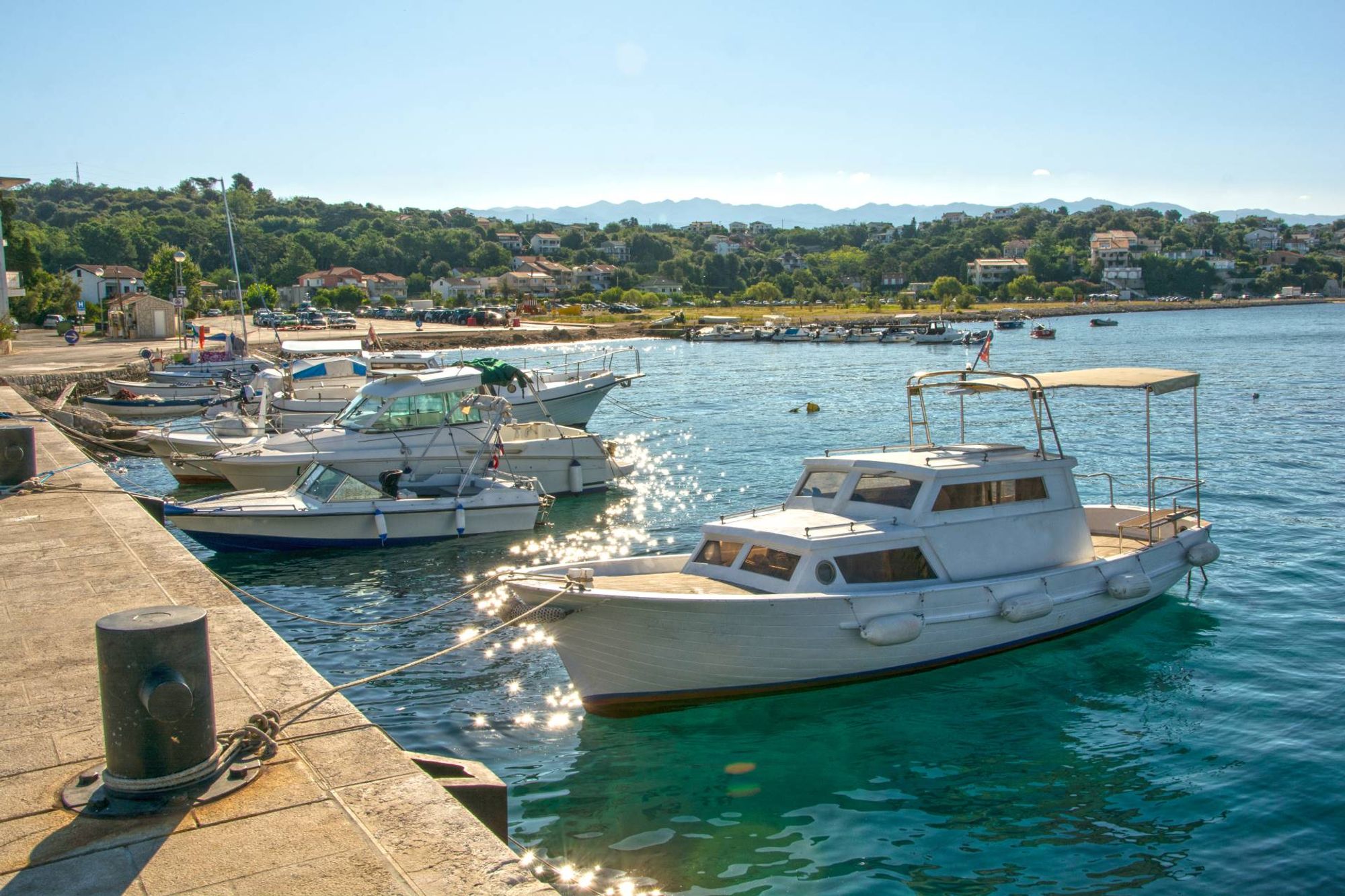 A captivating backdrop of central Lopar, Rab Island