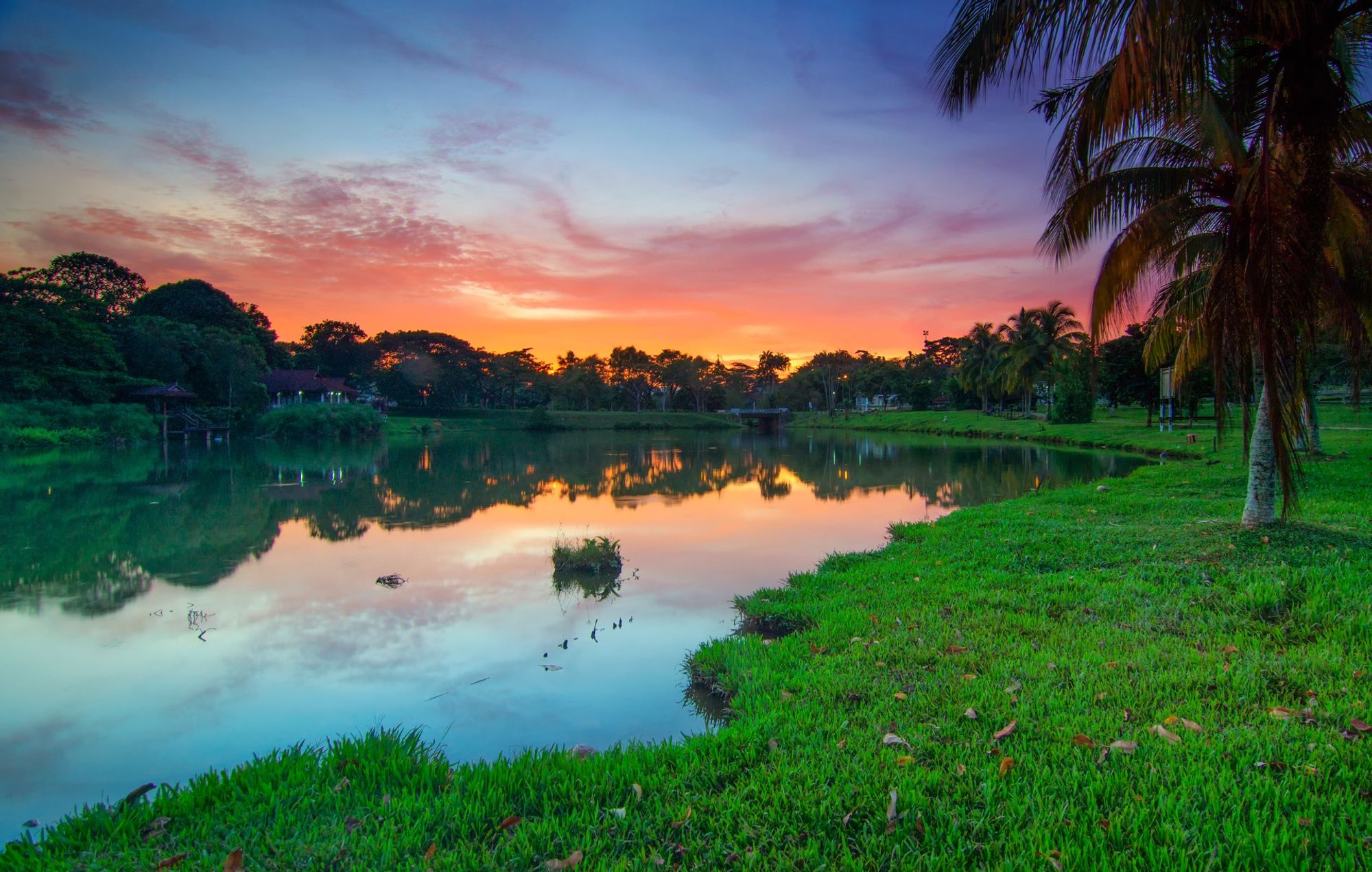 A captivating backdrop of central Skudai