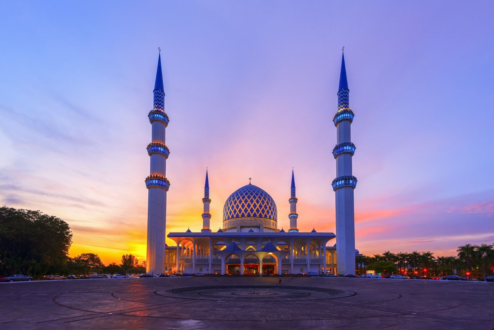 Shah Alam Bus Terminal Bahnhof innerhalb des Zentrums Shah Alam, Malaysia