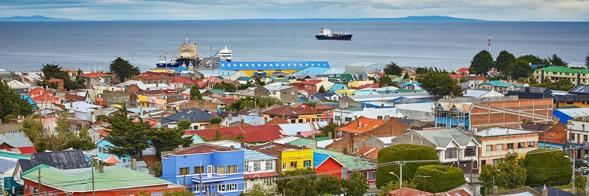A beautiful view from within central Punta Arenas