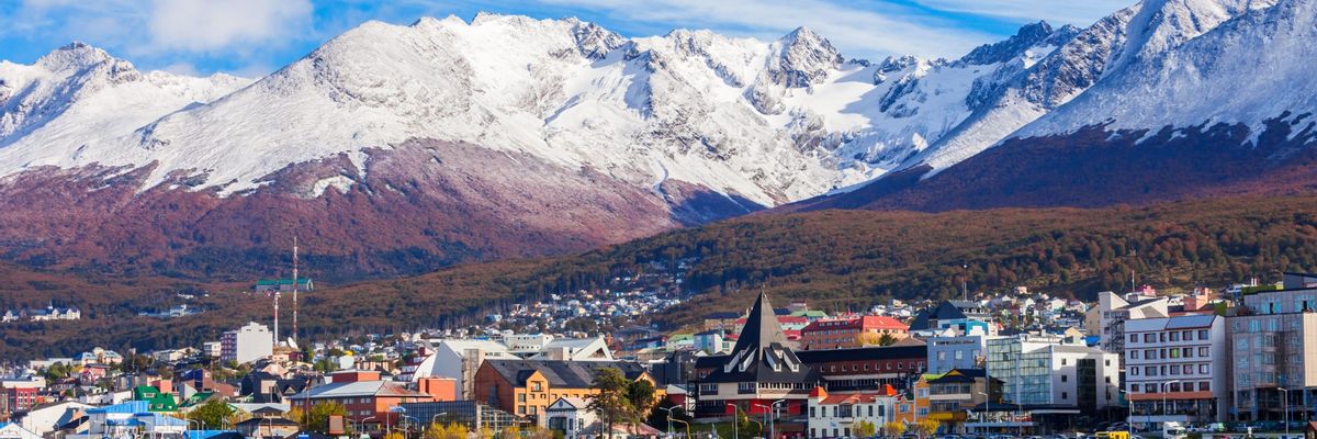 A beautiful view from within central Ushuaia