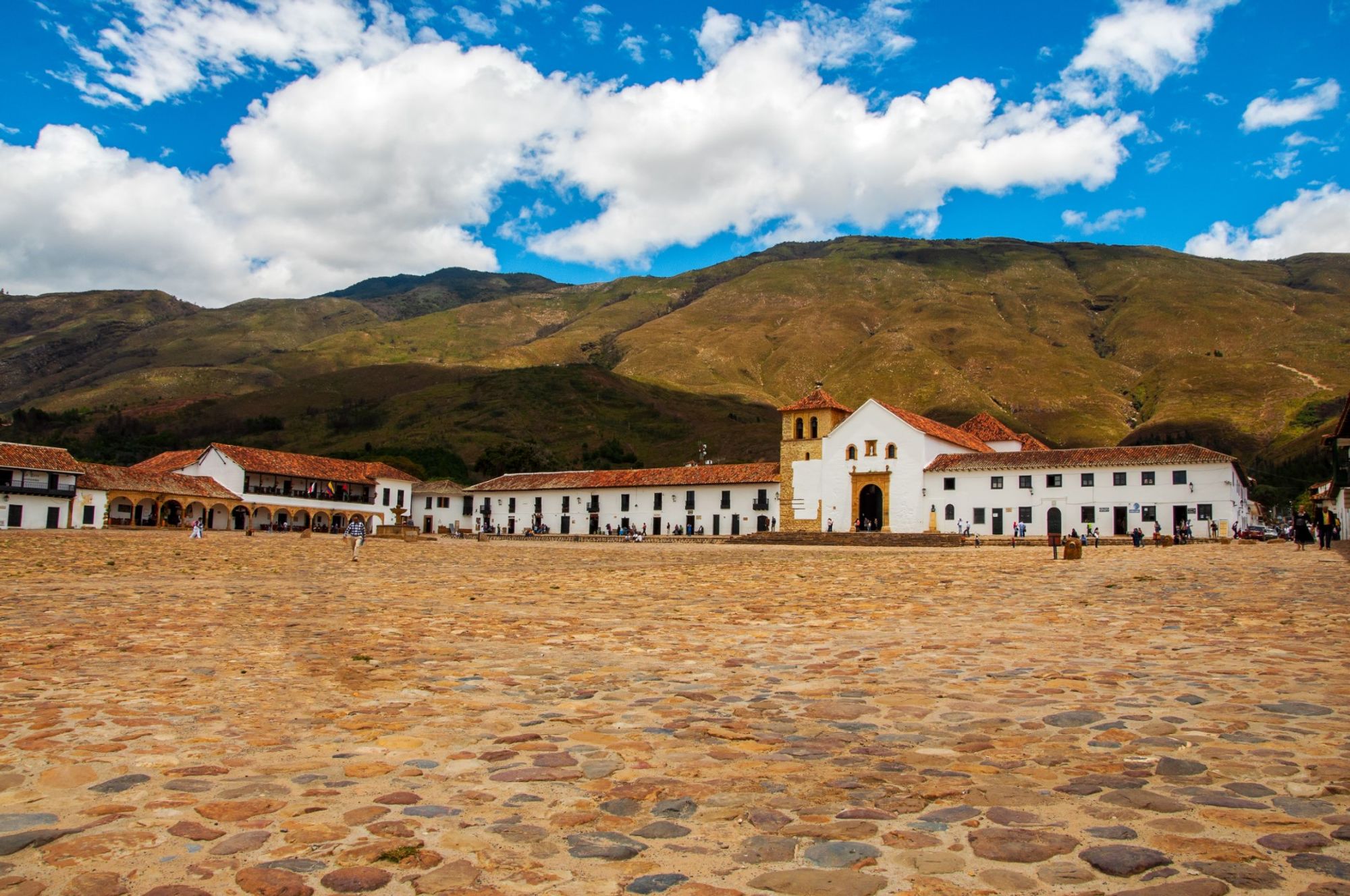 Uno sfondo accattivante di centrale Villa de Leyva