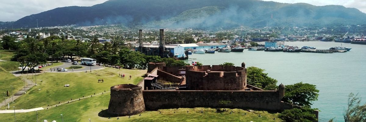 A captivating backdrop of central Puerto Plata