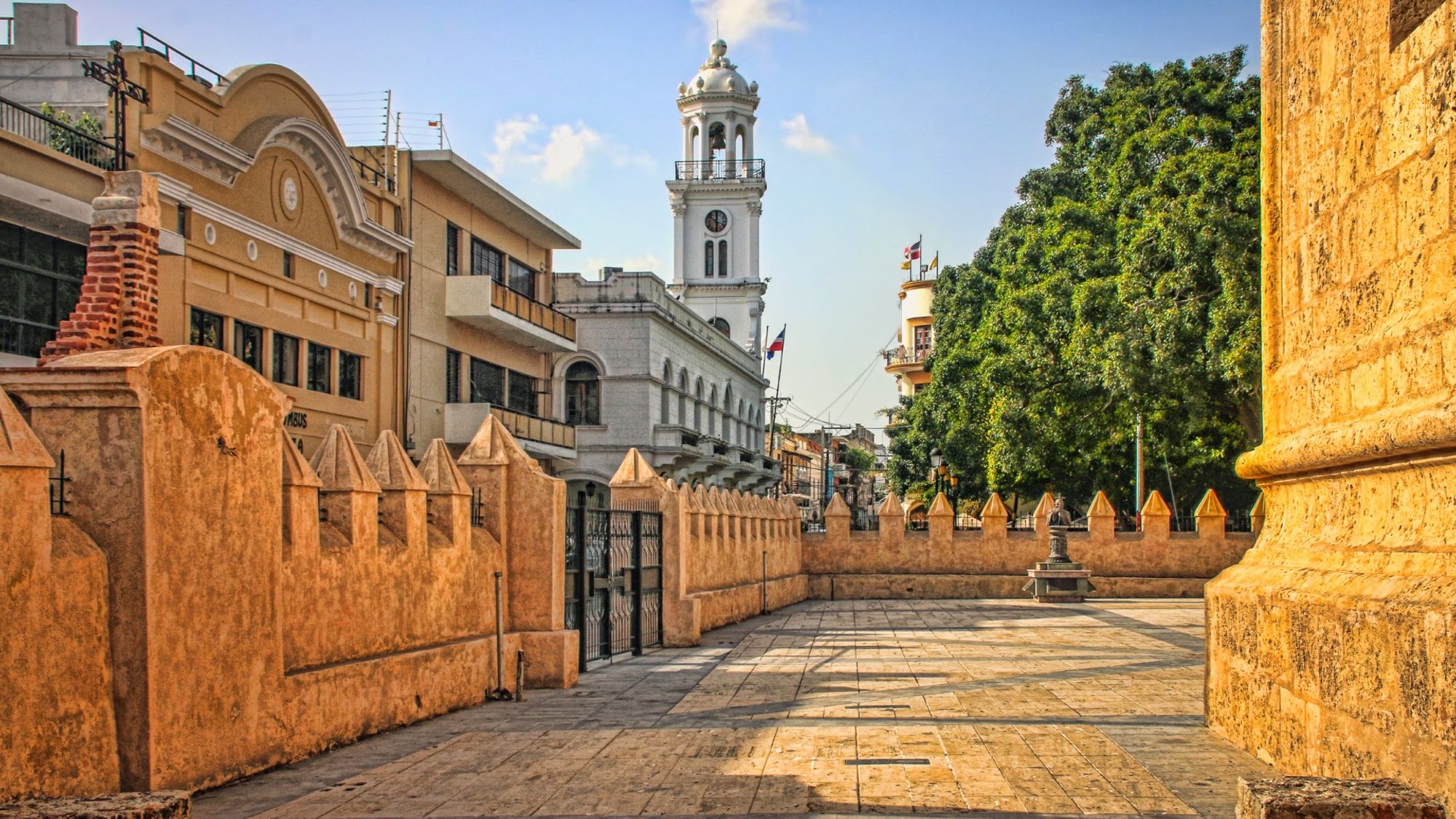 Un cautivador telón de fondo del centro Santo Domingo