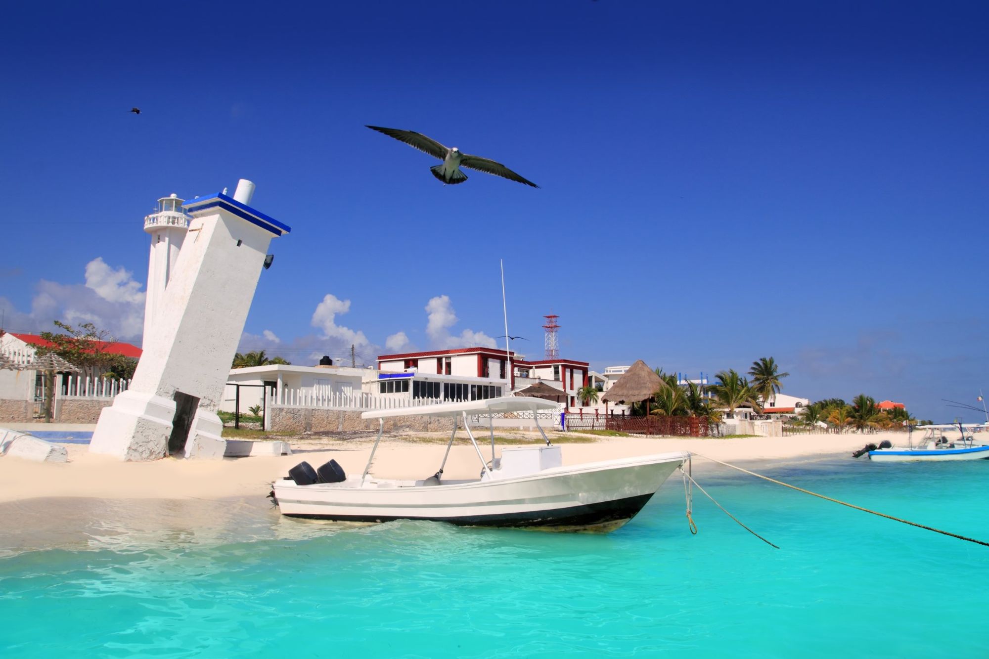 ADO Terminal Puerto Morelos Bahnhof innerhalb des Zentrums Puerto Morelos, Mexico