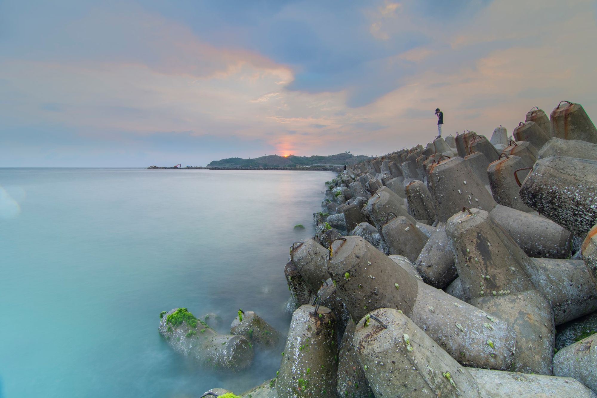 Eine bezaubernde Szenerie vom Zentrum aus Blitar, East Java