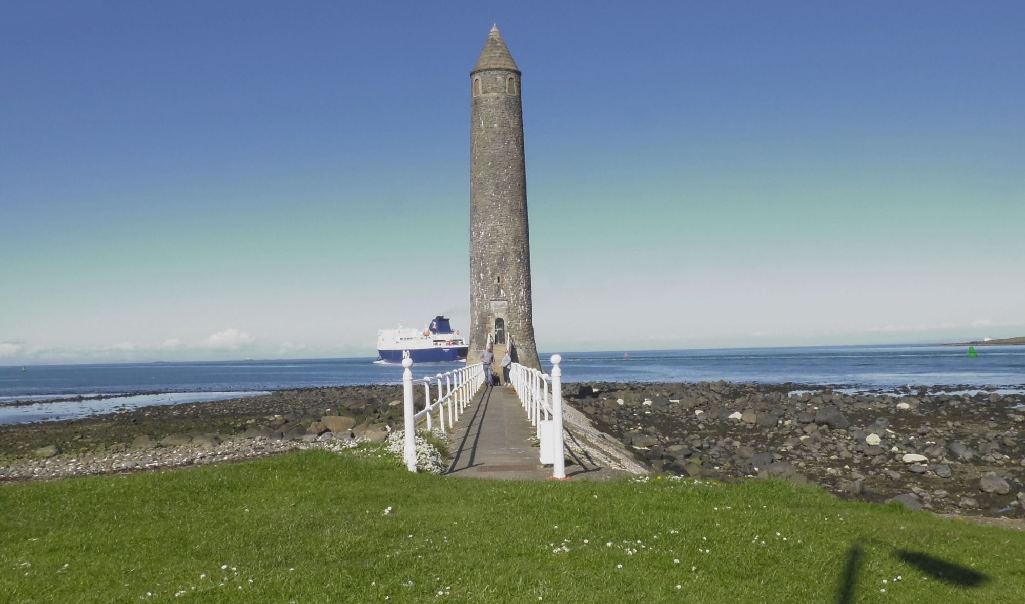 Een innemende achtergrond van centraal Cairnryan