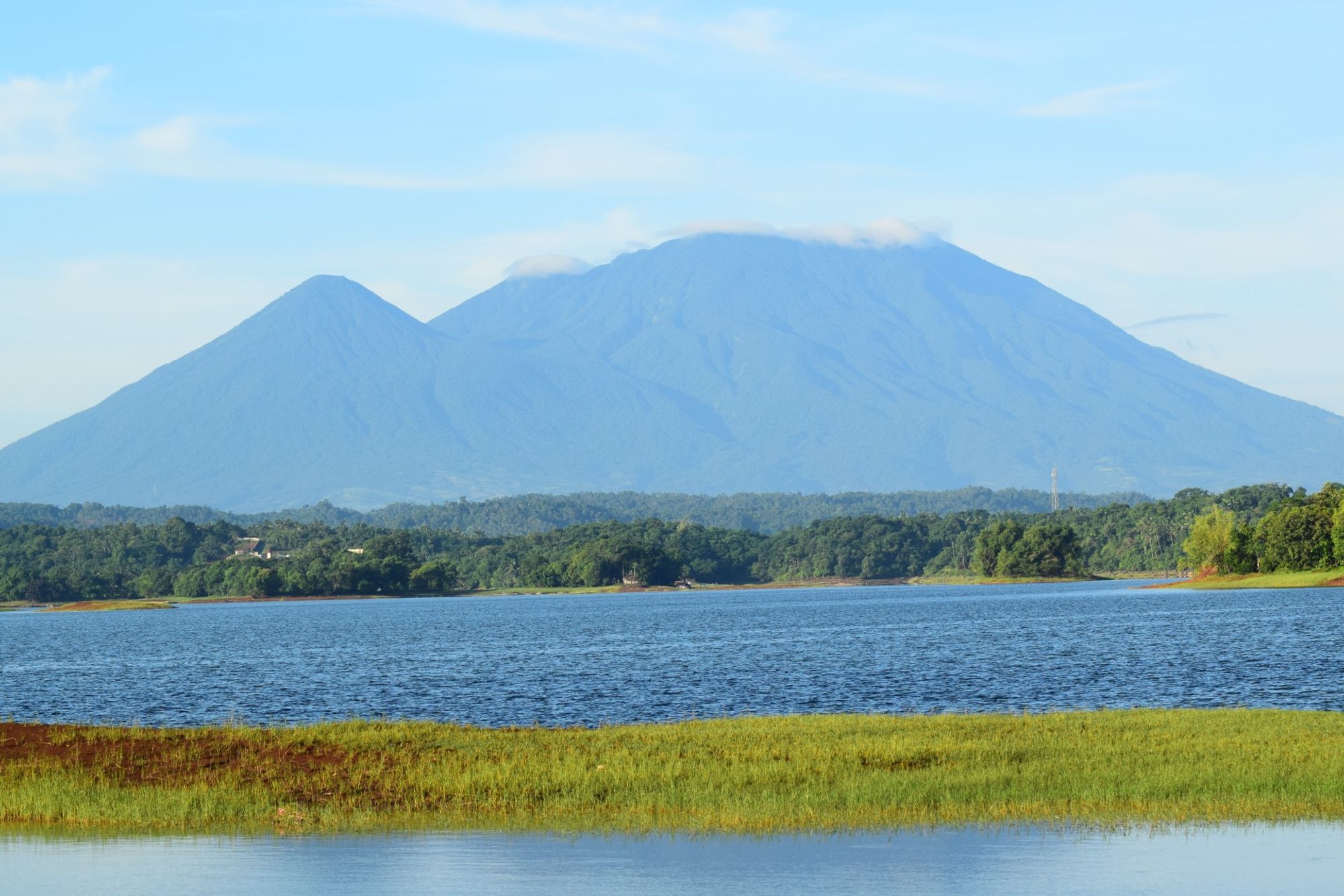 A captivating backdrop of central Santa Cruz, Laguna