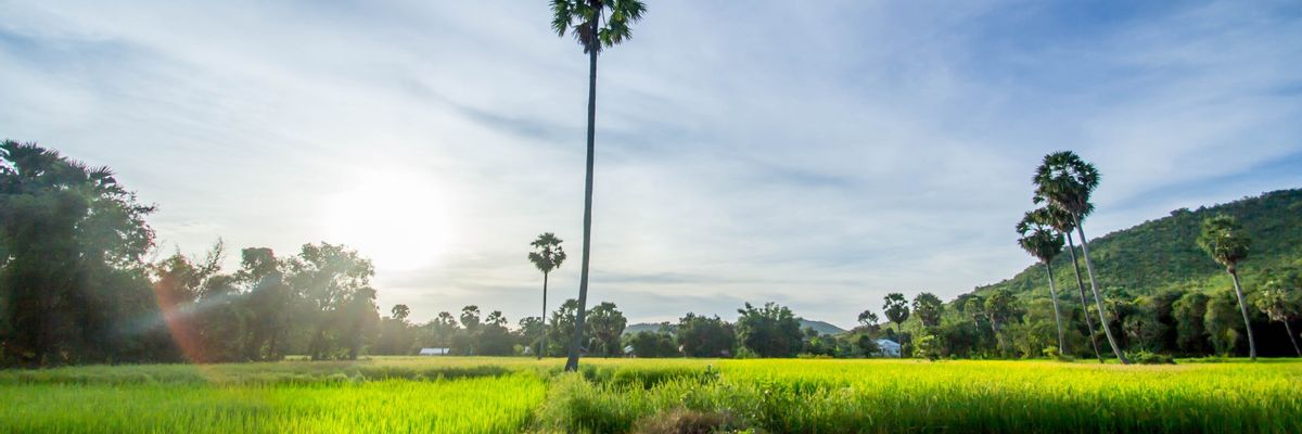 Uno sfondo accattivante di centrale Kampong Chhnang