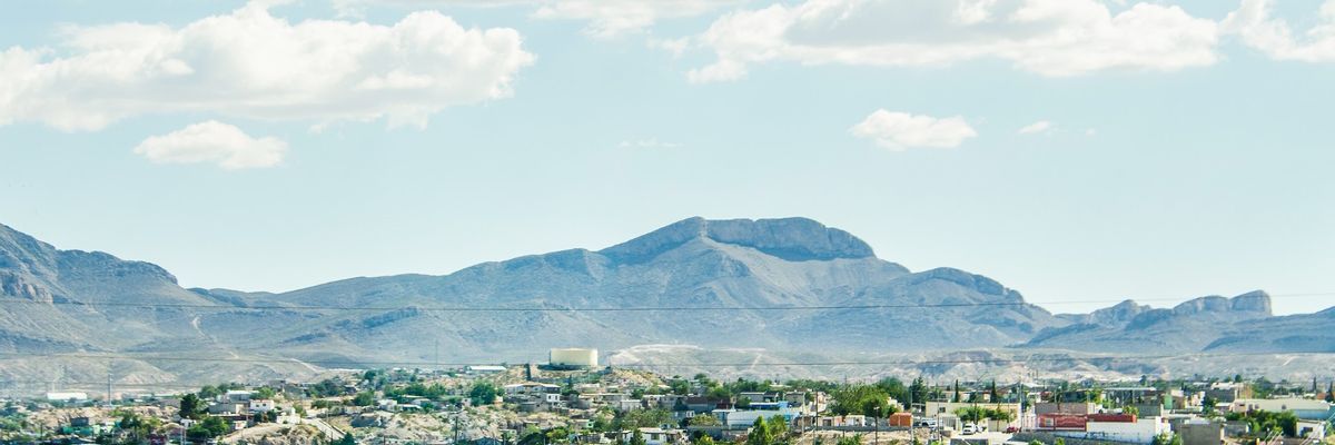 Eine schöne Aussicht vom Zentrum aus Ciudad Juarez