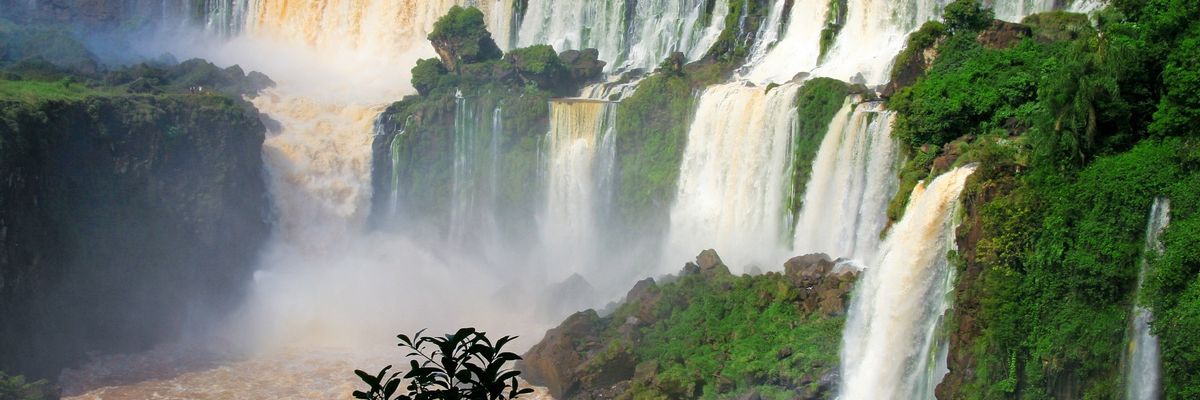 A beautiful view from within central Puerto Iguazu