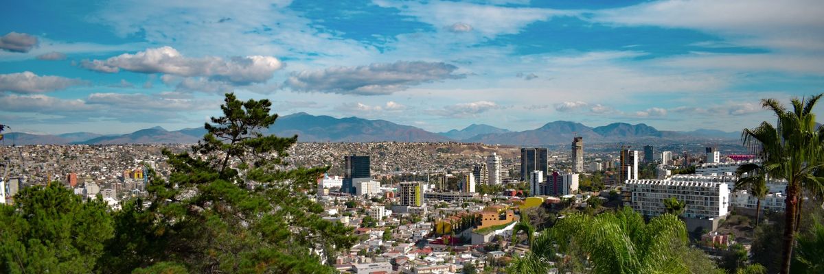 A captivating backdrop of central Tijuana