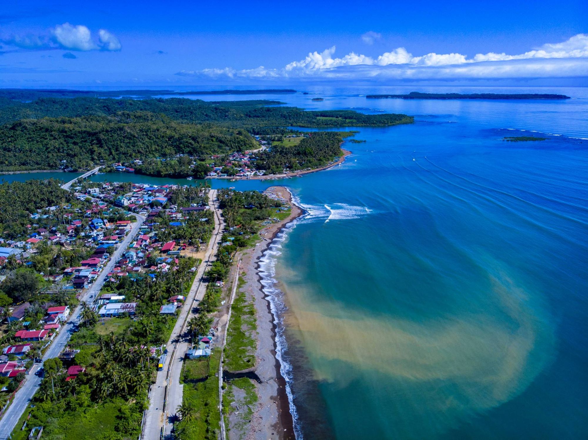 Eine bezaubernde Szenerie vom Zentrum aus Borongan City, Samar