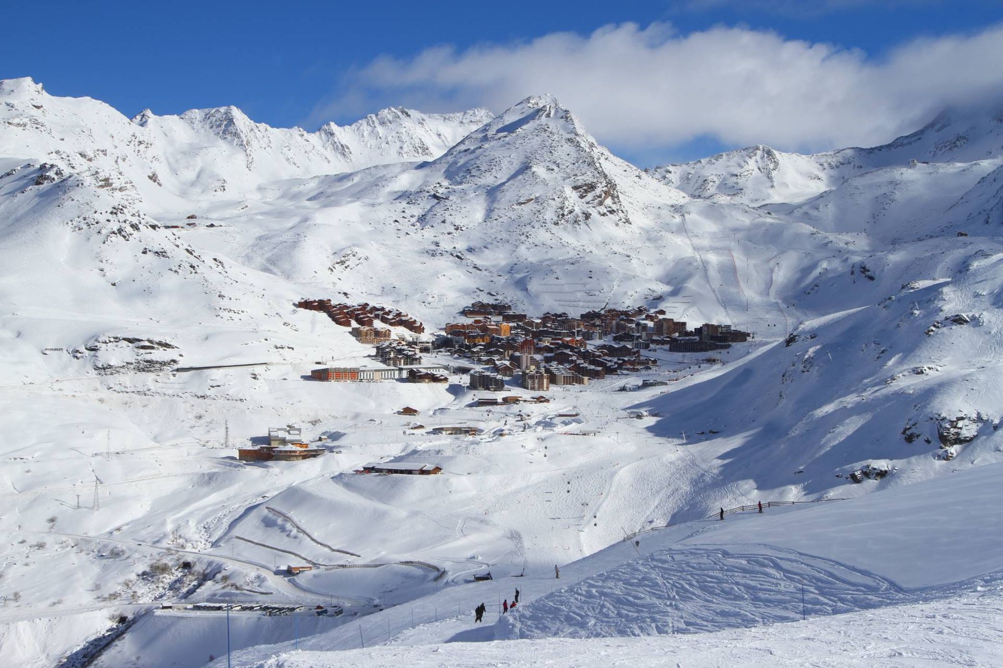 UCPA bus stop station binnen Val Thorens, France