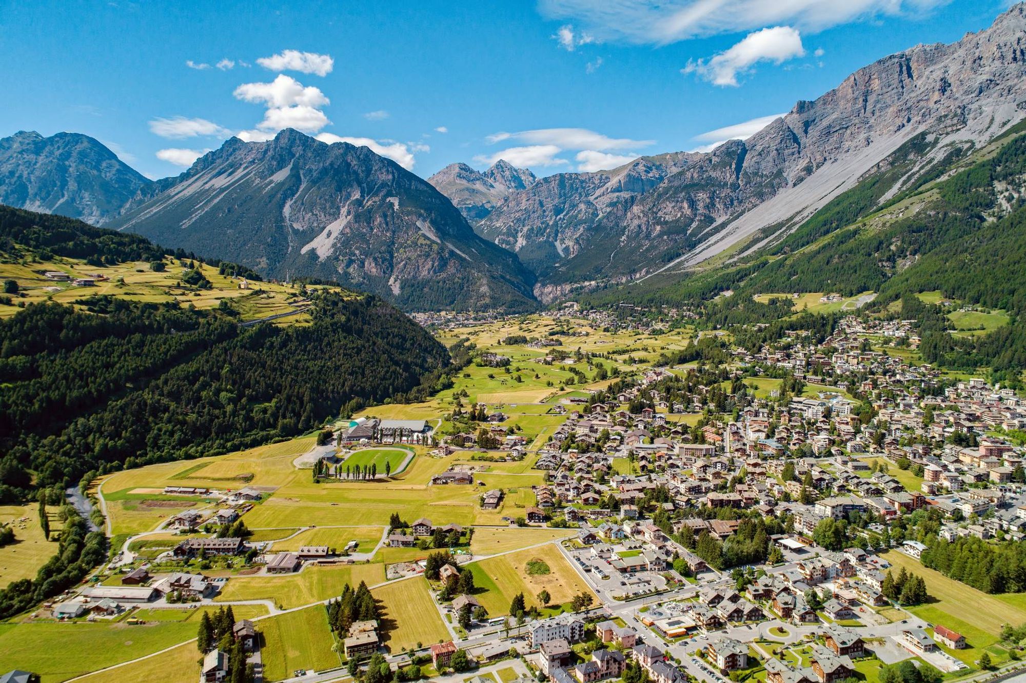 Alta Valtellina station within Bormio, Italy