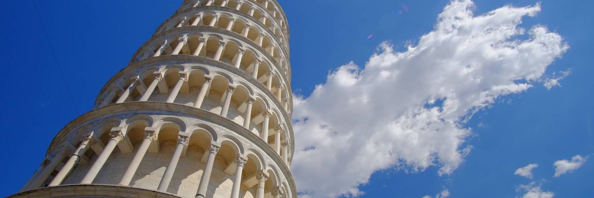 Eine schöne Aussicht vom Zentrum aus Pisa