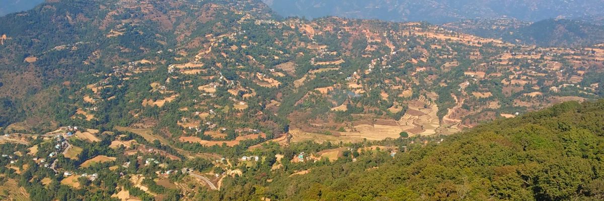 Eine schöne Aussicht vom Zentrum aus Butwal-mobile