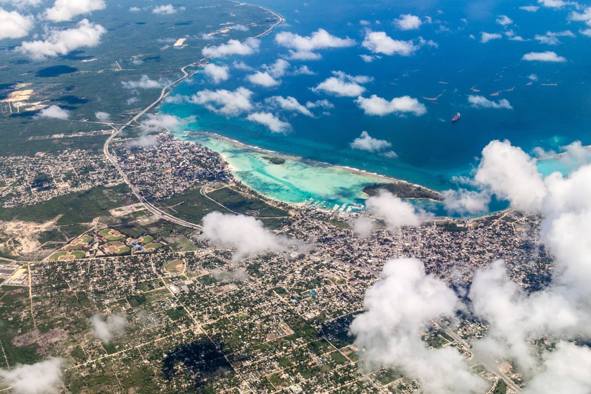 Une toile de fond captivante du centre Boca Chica