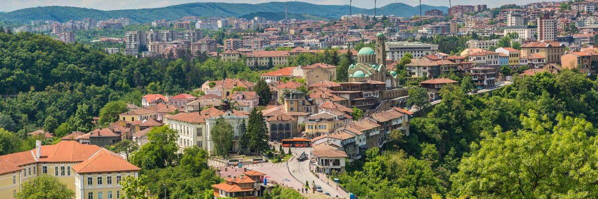 Eine schöne Aussicht vom Zentrum aus Veliko Tarnovo