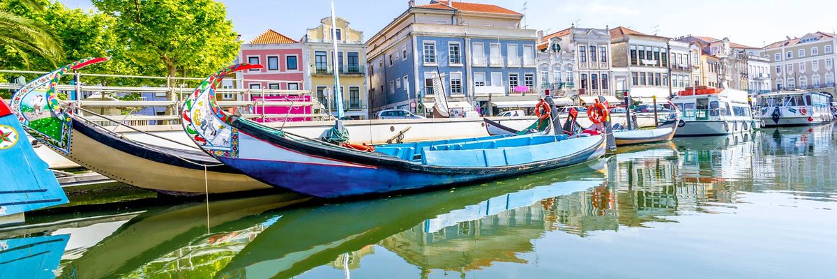 A beautiful view from within central Aveiro