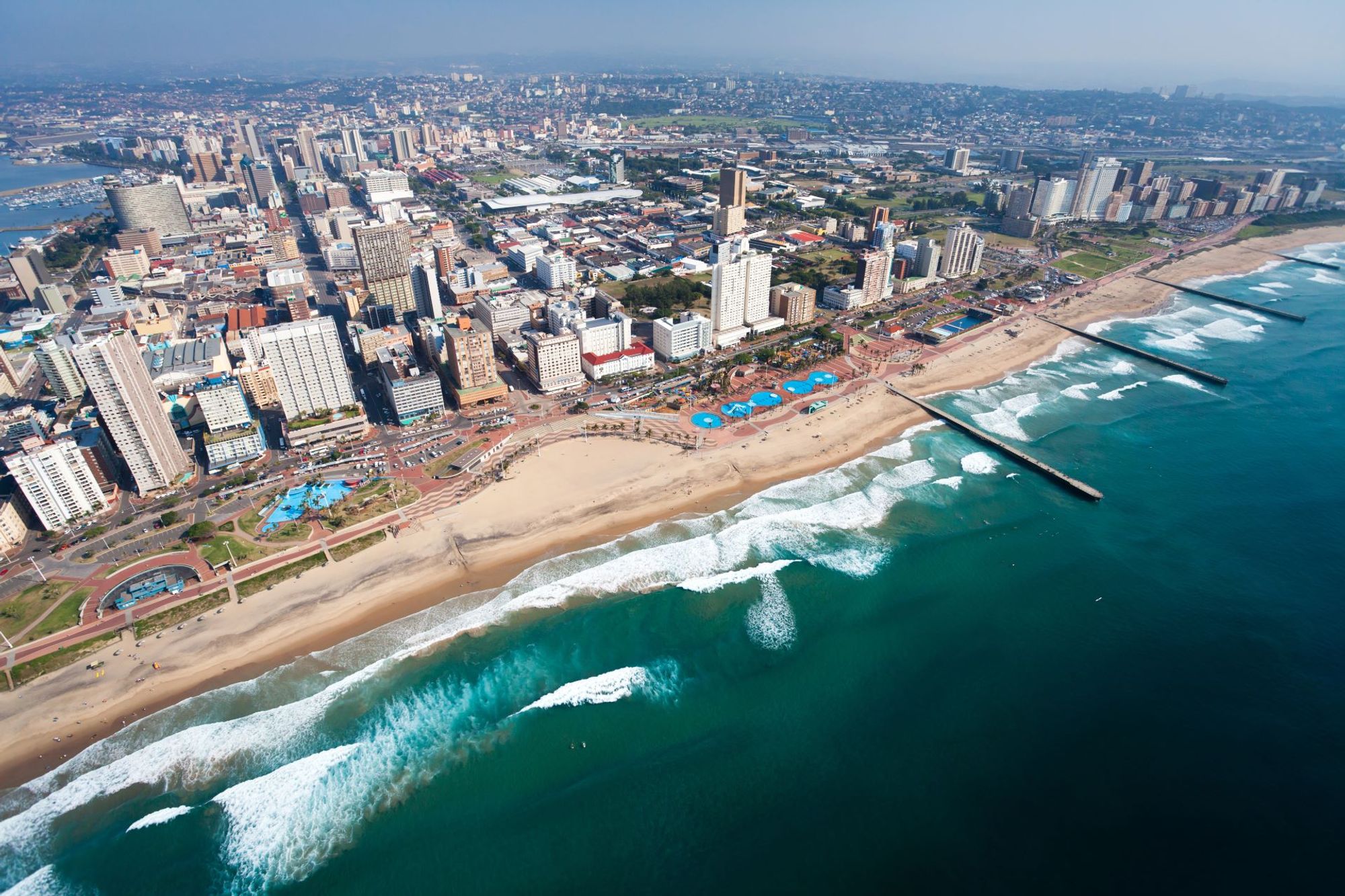 A captivating backdrop of central Durban