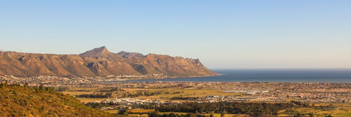 A captivating backdrop of central Somerset West