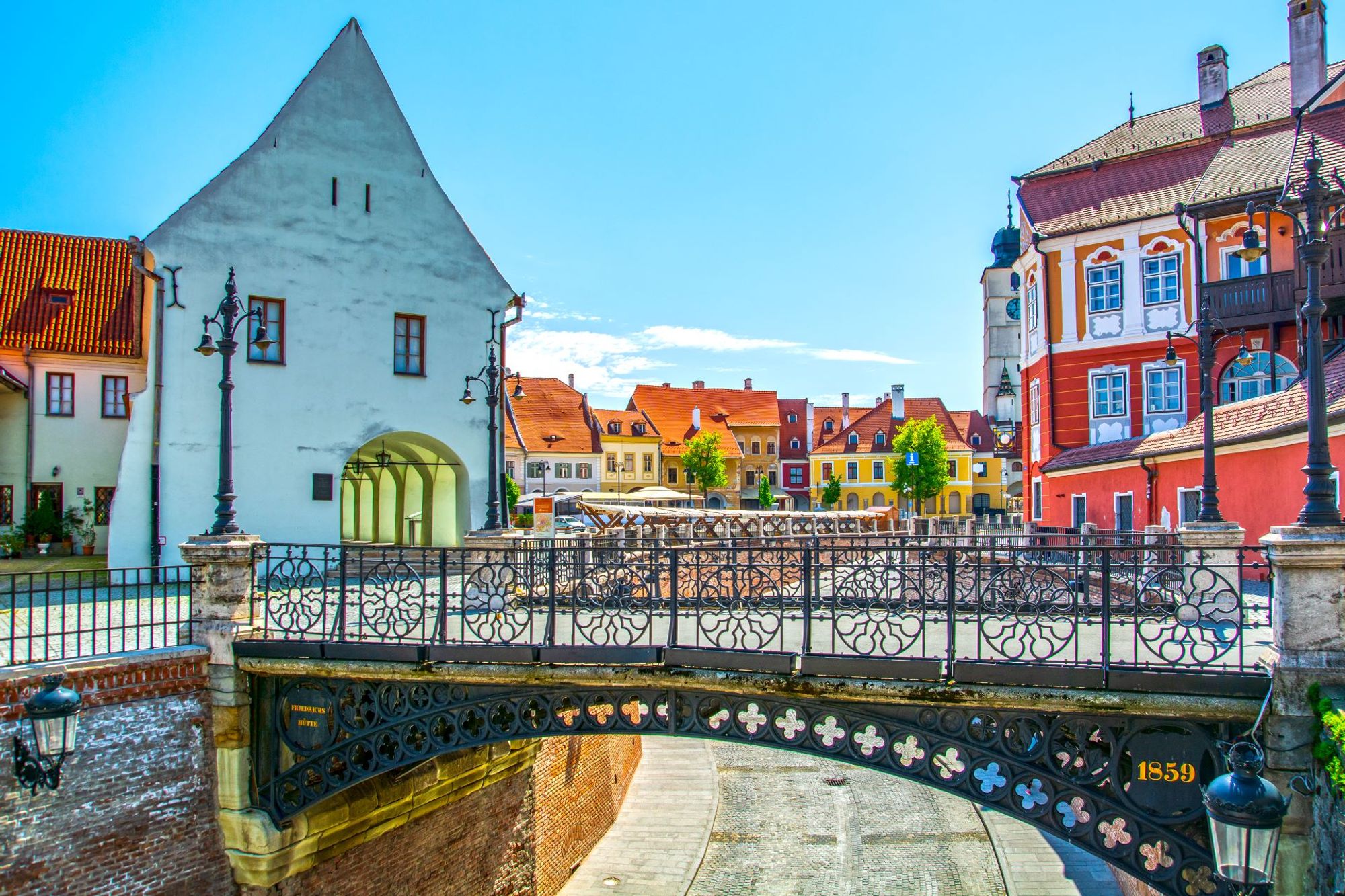 Sibiu station within Sibiu, Romania