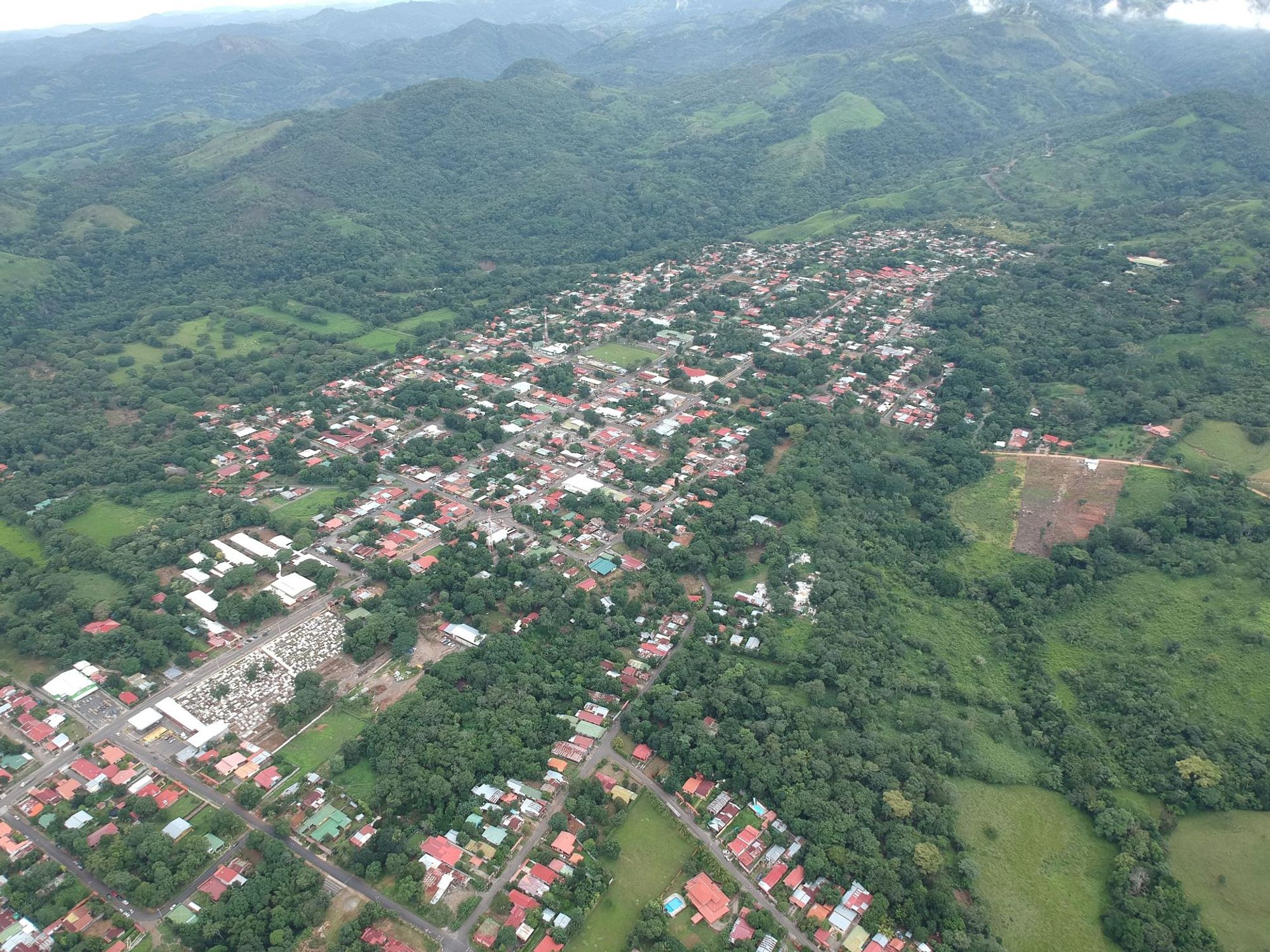 Um pano de fundo cativante do centro de Miramar