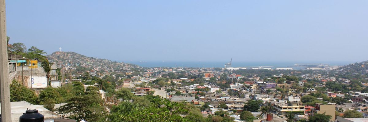Eine schöne Aussicht vom Zentrum aus Salina Cruz