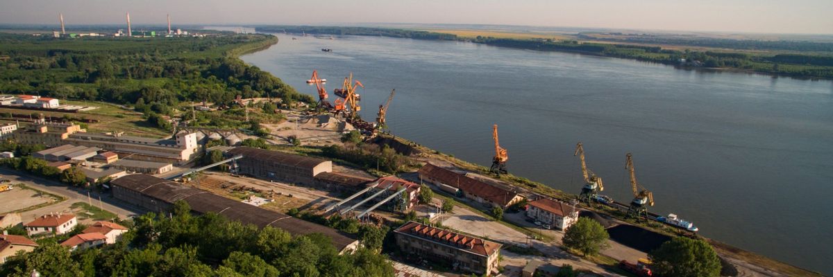 Eine schöne Aussicht vom Zentrum aus Svishtov