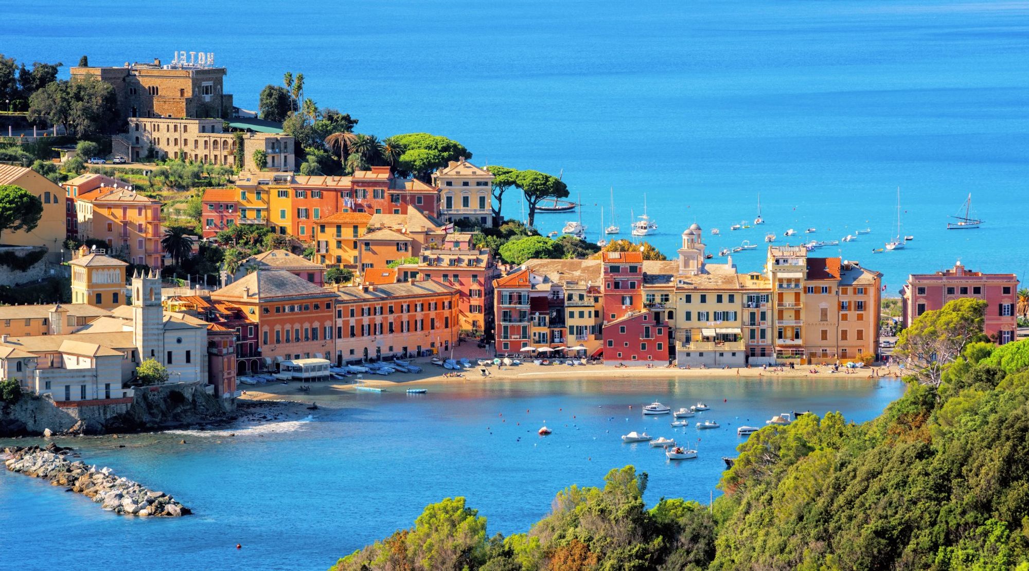 Uno sfondo accattivante di centrale Sestri Levante