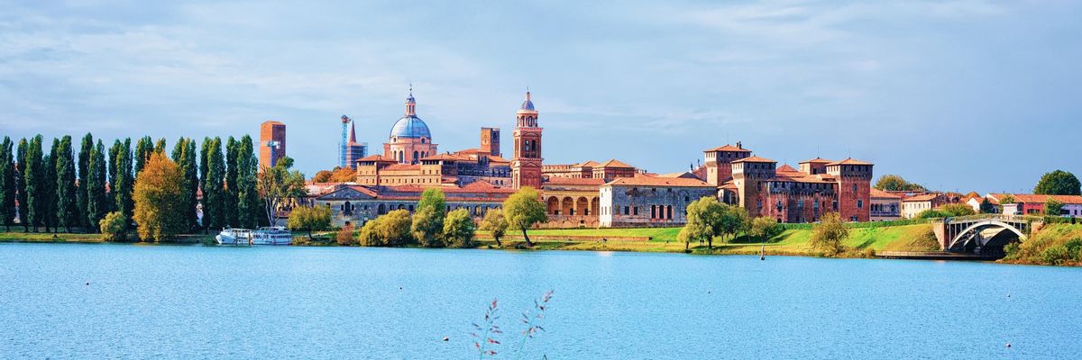 A captivating backdrop of central Mantova