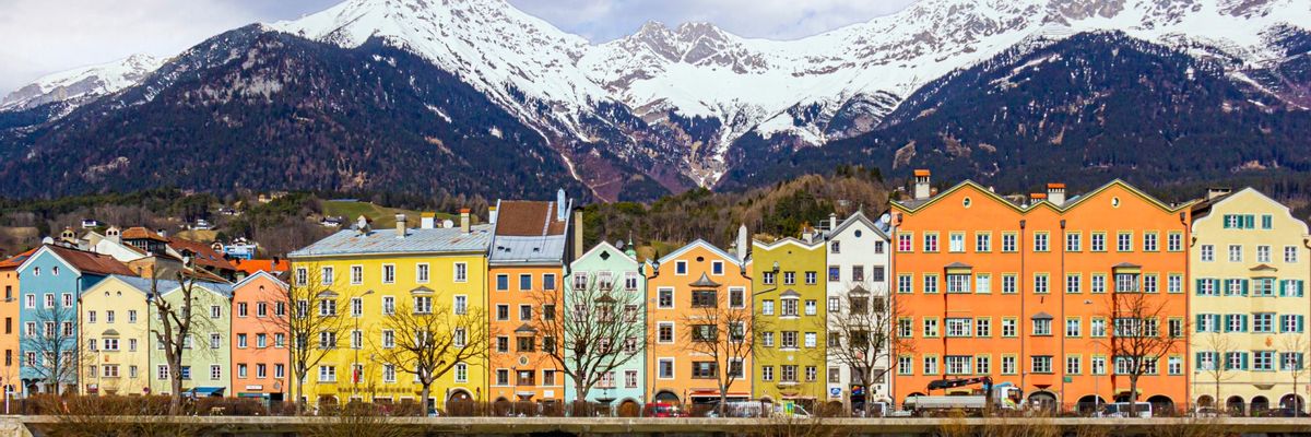 Eine schöne Aussicht vom Zentrum aus Innsbruck-mobile