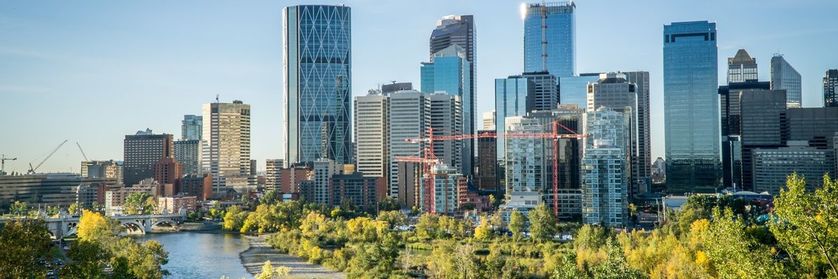 A beautiful view from within central Calgary-mobile